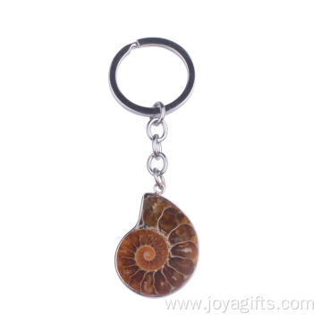 Natural stone fossil pendant pendulum Key Chain Car pendant wholesale